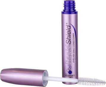 Dermaconcepts RapidShield Eyelash Daily Conditioner bottle with applicator brush, designed to promote healthy, longer eyelashes.