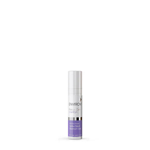Environ Botanical Infused Sebu-Spot Blemish Gel in 10ml bottle, designed to target blemishes and reduce skin imperfections.