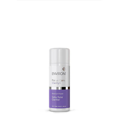 Environ Botanical Infused Sebu-Tone Clarifier bottle with botanical ingredients for skin clarifying and balancing treatment.