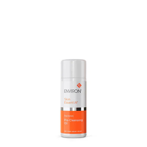 Environ Dual Action Pre-Cleansing Oil in a 100ml bottle, designed for gentle skin cleansing and pre-cleansing routines.